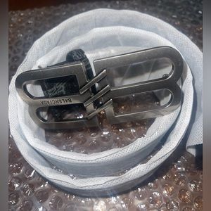 Balenciaga Bb Monogram Belt In Black SZ 32